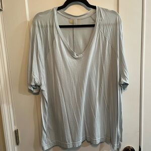 Zella Light Blue V-Neck Top